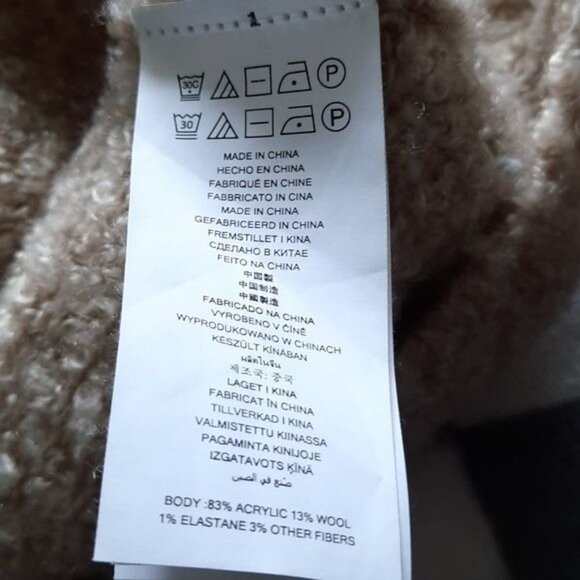 Michael Michael Kors Wool Blend Turtleneck Sweater Size Large - Picture 5 of 5